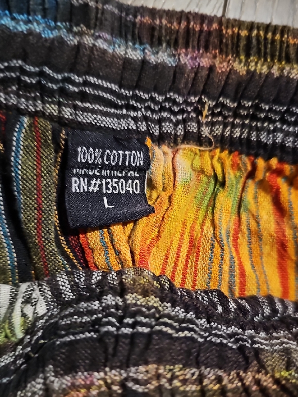 Boho Patchwork Hippie Harem Jogger Pants - Multicolor - Picture 2 of 8